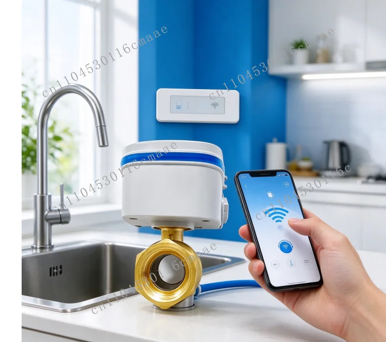 1/2 inch smart electric brass ball valve SIM card application controls water valve OEM smart home heating and irrigation system
