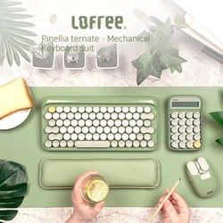 Lofree Pinellia Mechanical Keyboard and Mouse Set Bluetooth Boys and Girls Gifts Birthday High-End Creative Gifts