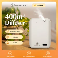 Namste-Diffuseur d'arôme électrique, dispositif d'huile essentielle, Bluetooth, Oasis aromatique, Machine d'aromathérapie domestique, Désodorisant, 400m3, 150ml