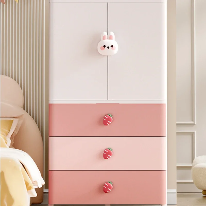 #Shelves Plastic Children Wardrobes Storage Cabinet Organizer Girls Children Wardrobes Closet Placard Enfant Furniture MR50CW