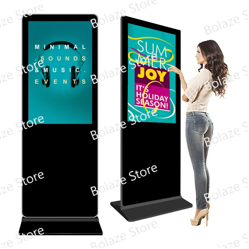 

Vertical 32 inch digital signage player screen floor lcd stand touch 4k advertising display kiosk