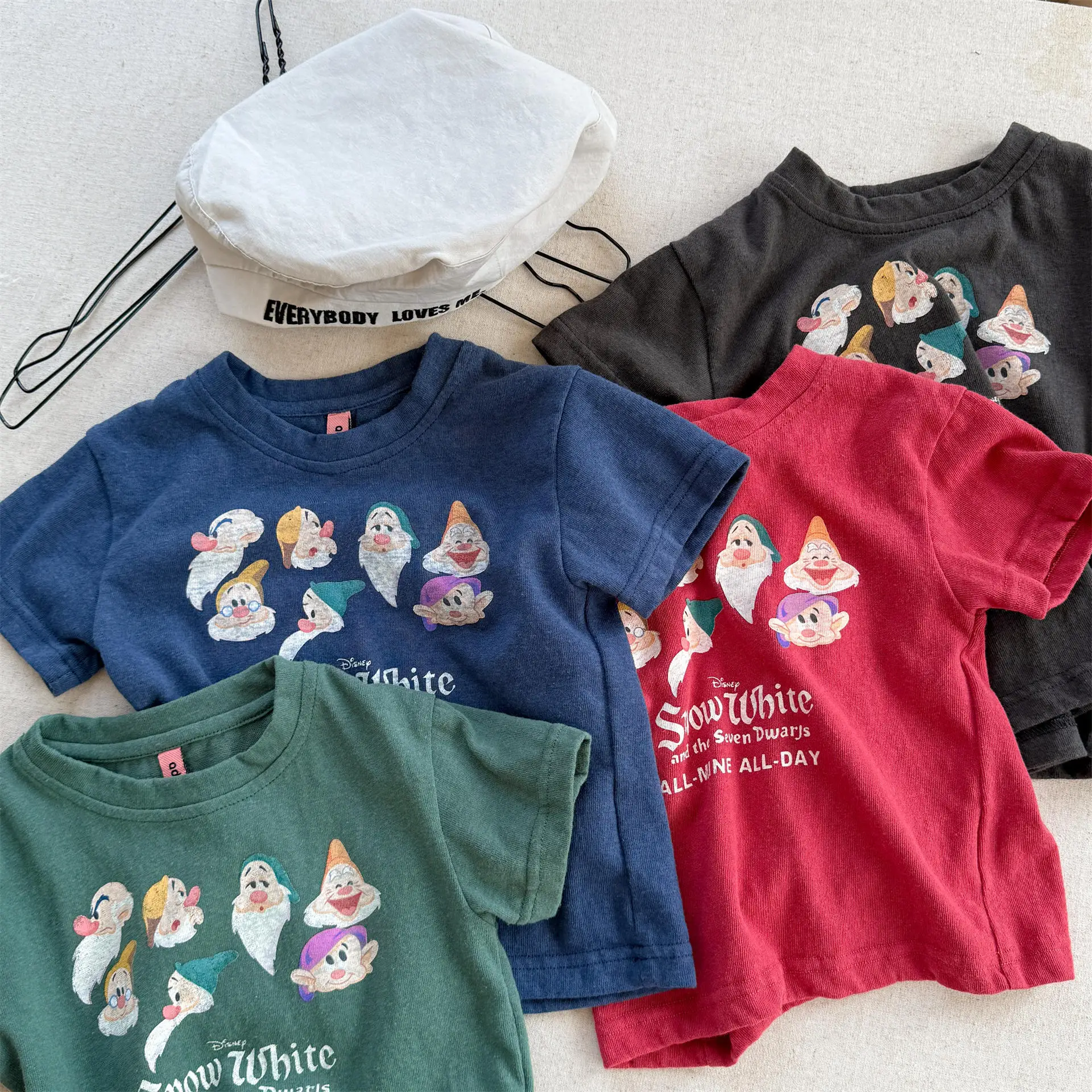 2025 Summer New Cartoon Print Girls Short Sleeve T Shirts Cotton Children Casual Tee Kids Boys Thin Loose Tops Baby T Shirt