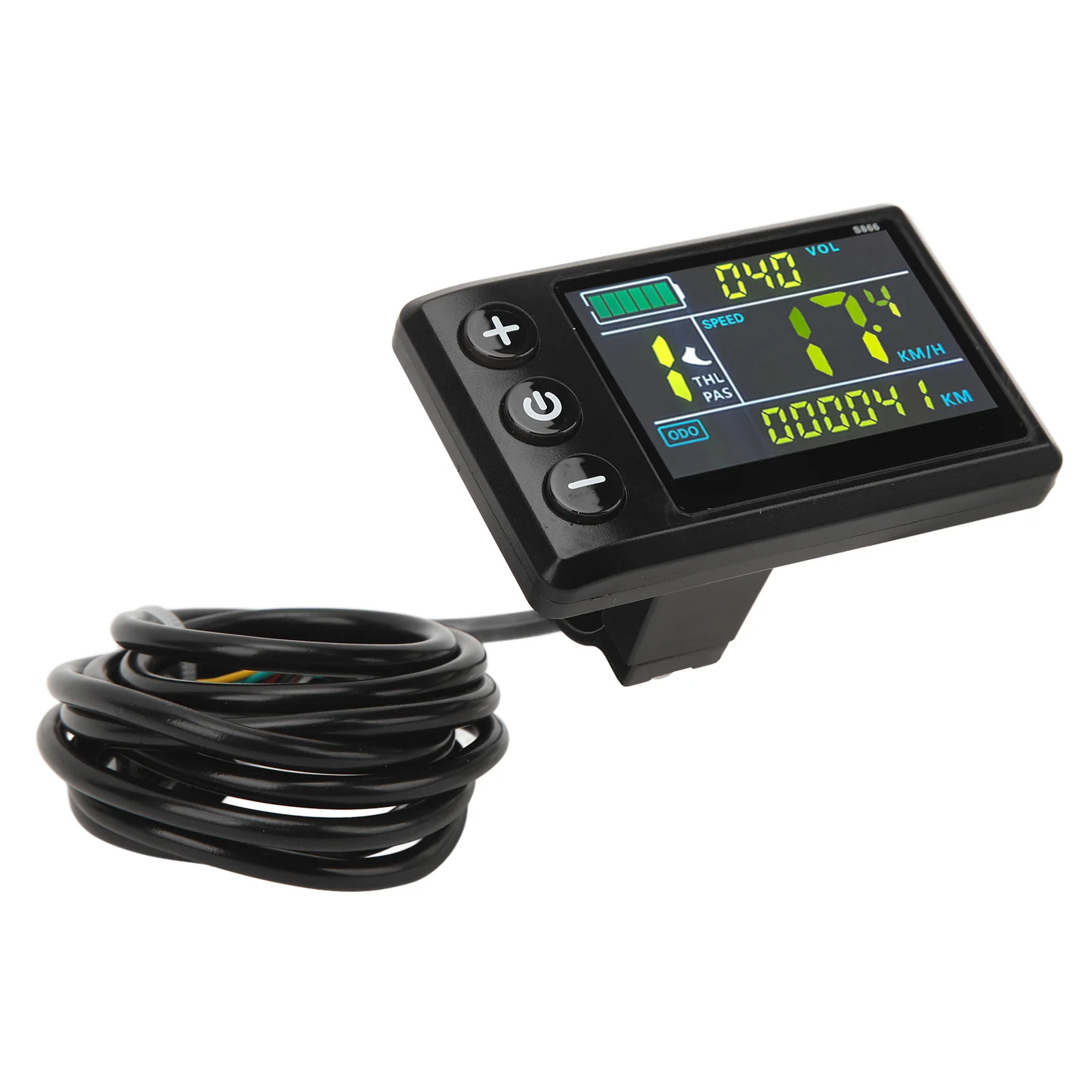 

S866 Electric Bike Display LED Meter Adjustable Backlight ABS Waterproof SM Connector Bike Conversion Accessory