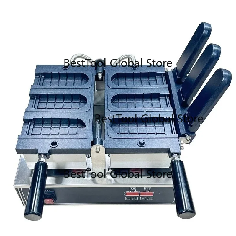 Commercial Use 3 pcs Waffle Maker with Popsicle Mold Non Stick Pan Ice-cream Wafflea Machine