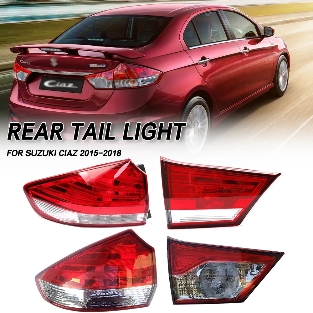 Left/Right Side Car Tail light Rear Bumper Light Stop Brake Lamp Turn Signal Warning For Suzuki Ciaz 2015 2016 2017 2018