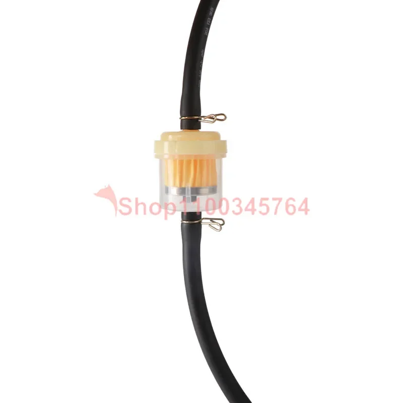 Universal motorcycle gas fuel filter and fuel line for 49cc 50cc 110cc 125cc 4 stroke motocross dirt bike pit bike moped kart