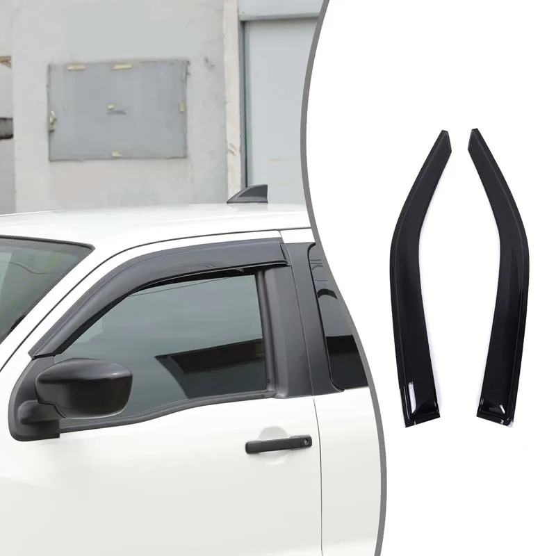 

2 piece set ABS Black For Nissan Frontier 2022+ Car Window Window Visor Rain Guard Vent Sun Shade Car Protection Accessories