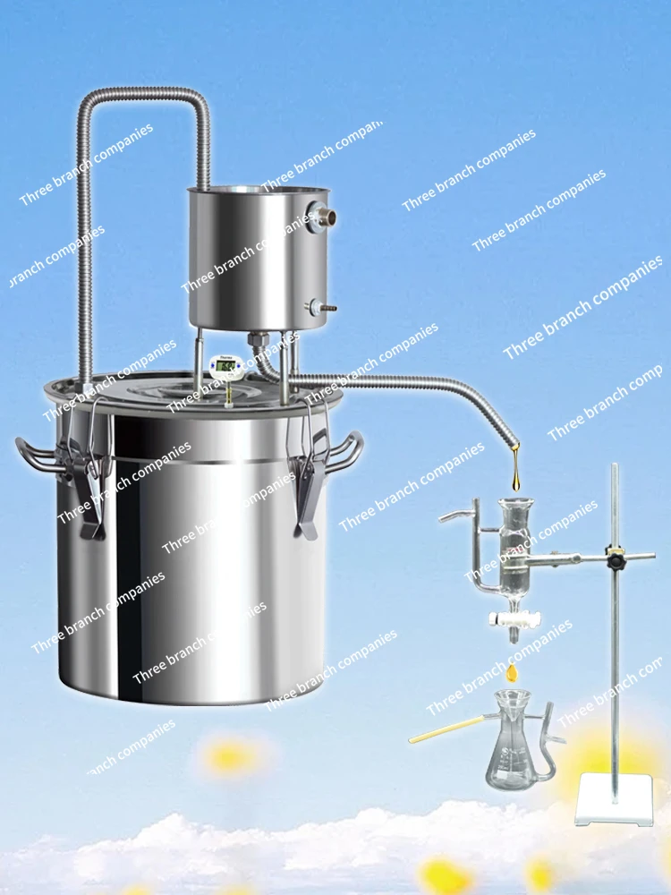 Household Small Distiller Essential Oil Distillation Equipment Pure Dew Extractor Laboratory Factory Direct Sales