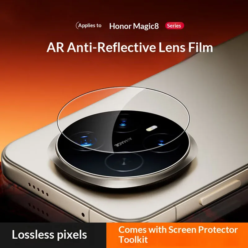 

Прозрачные защитные пленки для объектива камеры Honor Magic8 Pro, защитная пленка из закаленного стекла для объектива Honor Magic8, полное покрытие