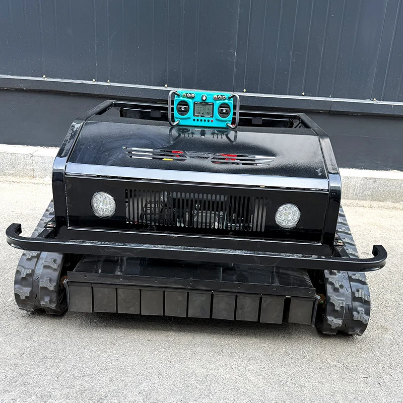 Customized New Wireless Grass Cutter Machine Rc Crawler Remote Control Lawn Mower with Snow Shovel
