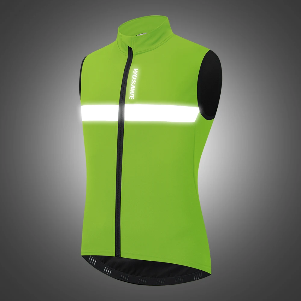 WOSAWE Motorcycle Warm Vest Thermal Fleece Autumn Winter Bike Gilet Motocross Windproof Comfortable Vest with 3 Rear Pockets