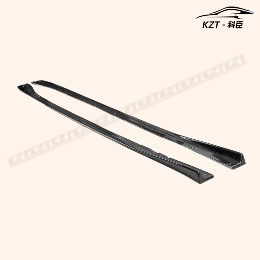 For Subaru 14-18 Wrx Sti S4 Vab Vaf Vrsa1 Style Side Skirt Extension Carbon Fiber