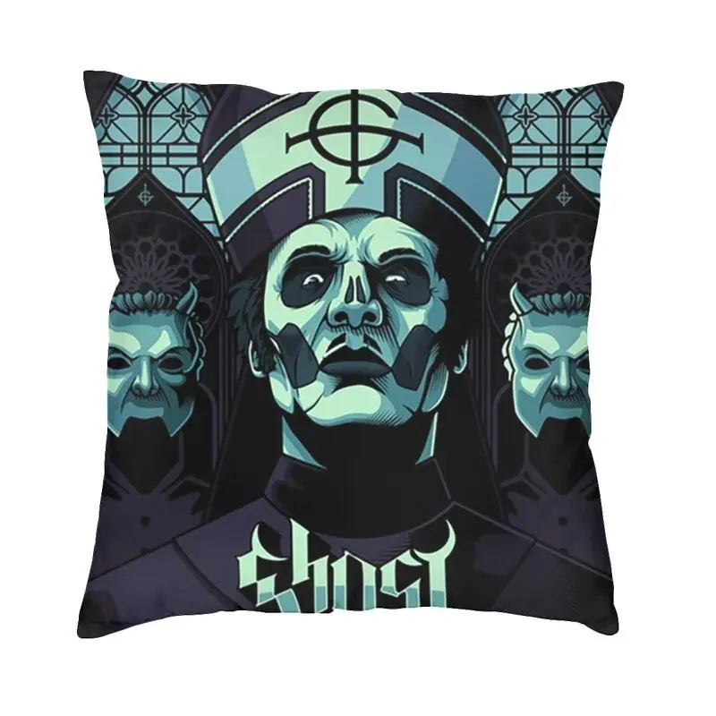 Personalized Heavy Metal Rock Band Horror Ghost Square Throw Pillow Cover Home Decorative 3D Two Side Print Cushion Cover