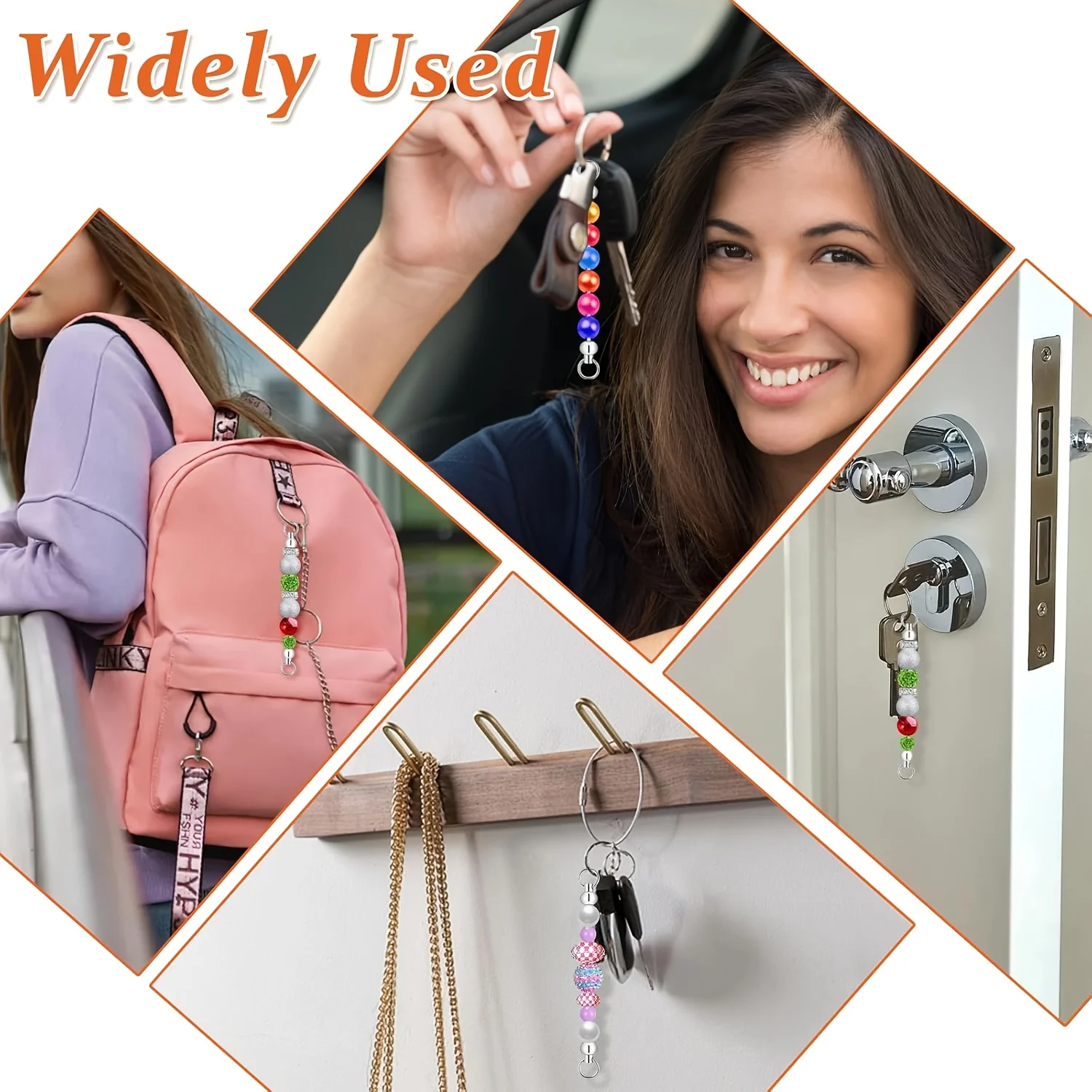 Practical Wholesale Keychain Making Supplies Exquisite Blank Beading Bars DIY Jewelry Accessories Stylish Car Key Decor 25pcs view 6