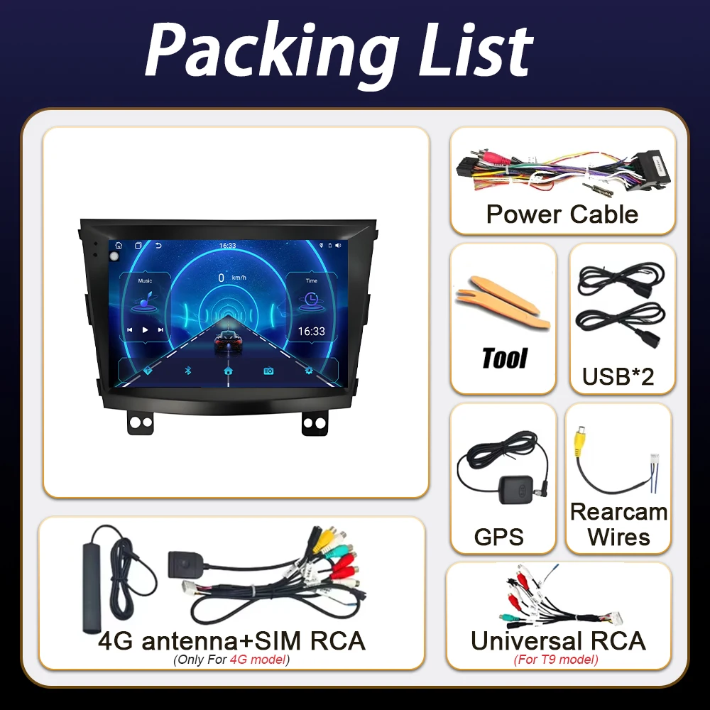 Android 16 Carplay Car Radio For SsangYong Tivolan Tivoli 2014 2015 2016 2017 Navigation GPS Multimidia Video Player Stereo 4G