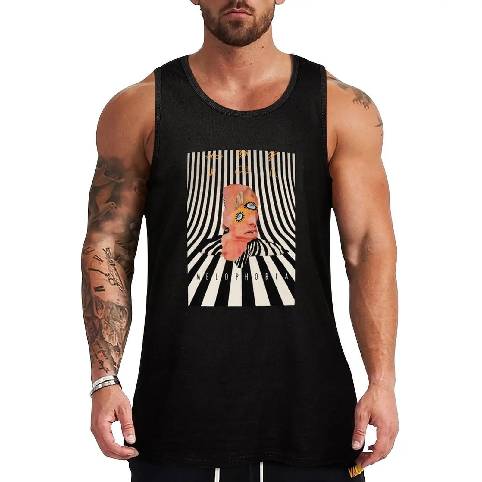 

Melophobia Album Tank Top Gym Training Tank Top Moisture Wicking Performance