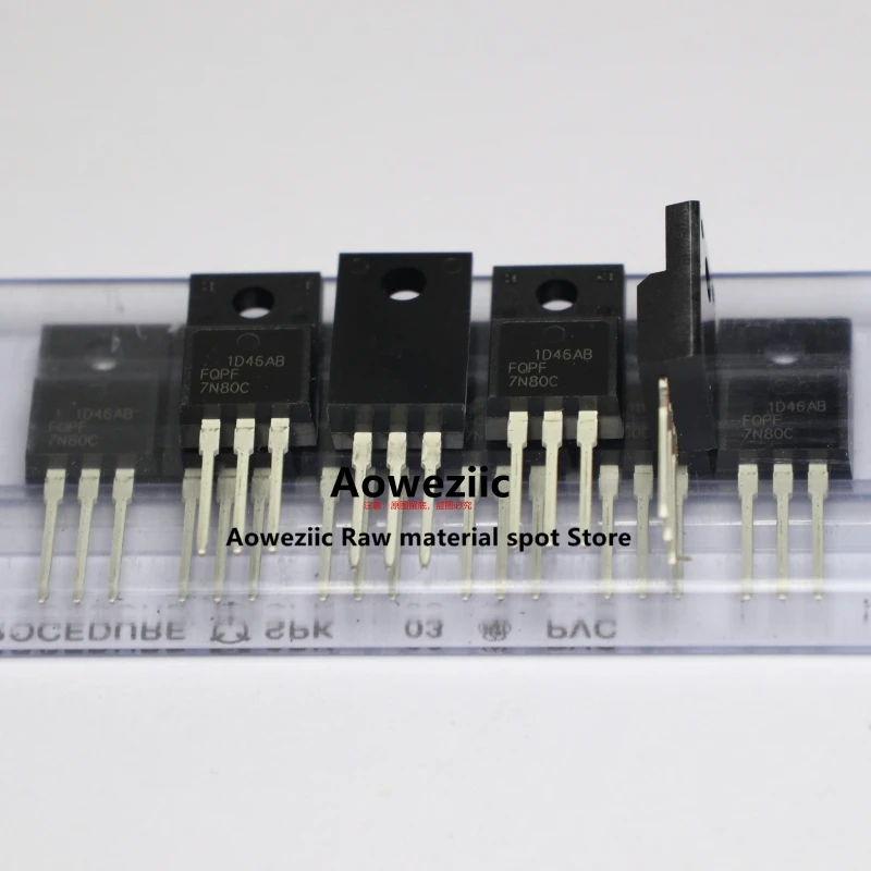 Aoweziic 2017+ 100% New Imported Original  FQPF7N80C  7N80C  TO-220F Field Effect Transistor 7A 800V N Channel