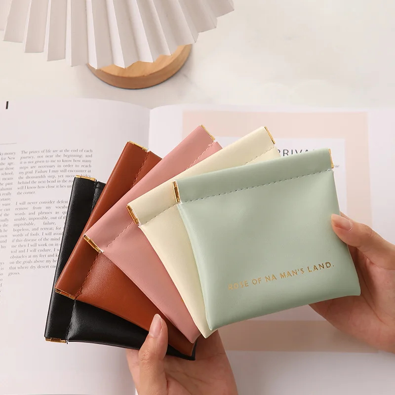 Fragment Makeup Automatic Closing Storage Bag Wired Headphone Data Cable Protective Case Portable Mini Zero Wallet