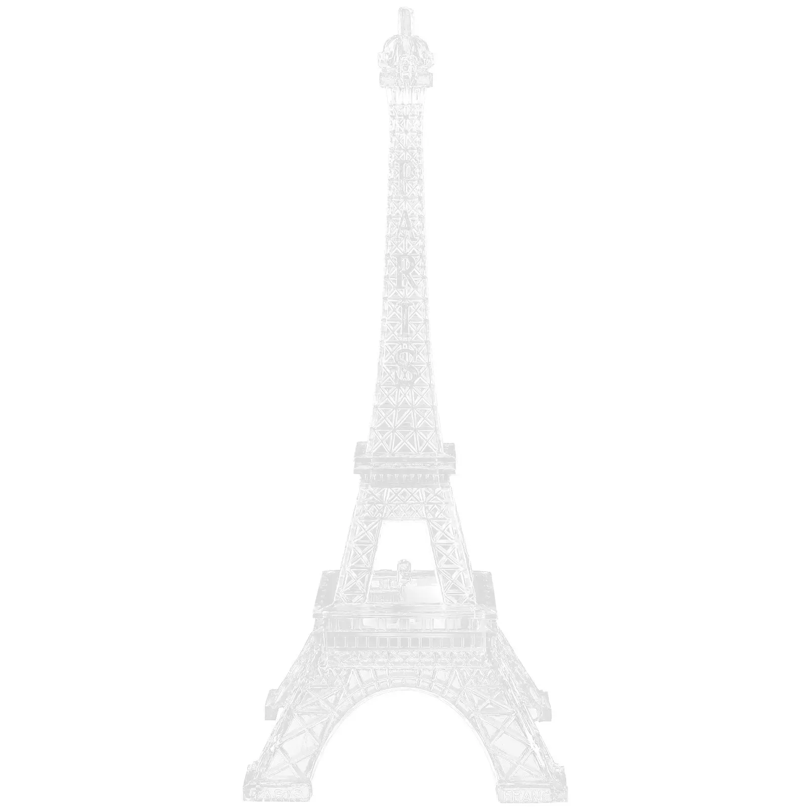 Acrylic Colorful Eiffel Tower Nightlight LED Mini Desk Lamp Bedroom Light Color Changing Night Light Cake Topper Decoration