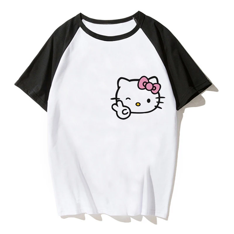 

Cute Kids Cartoon Hello Kitty Children's T-shirt Kawaii T Shirt Sanrio Children Tshirt Manga Clothes Tee Shirt Kid Girl Boy Top