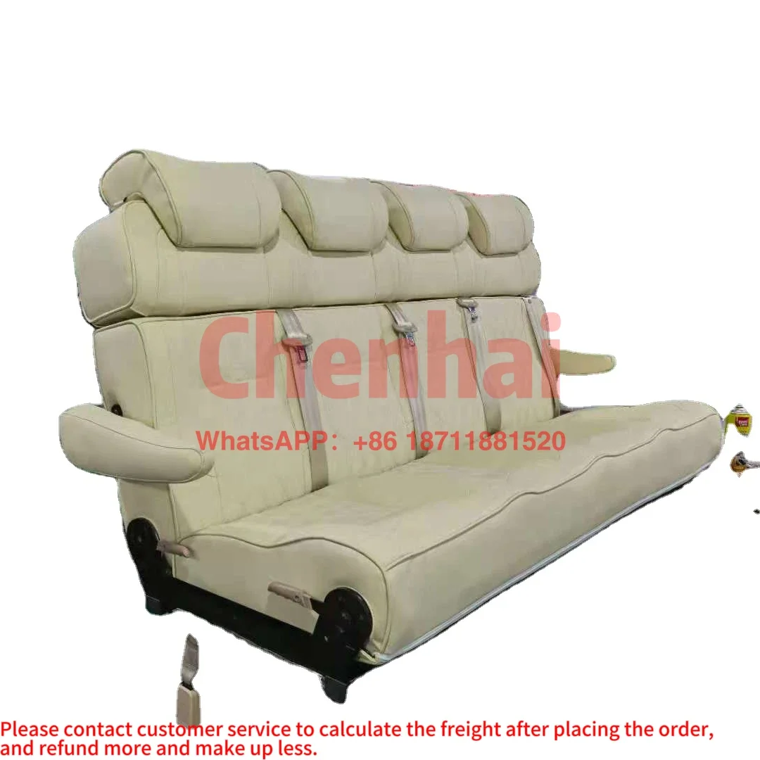 

CustomizedLuxury RV Folding seat bed for Van reclining 180 sofa bed seats 4-persons RV seats