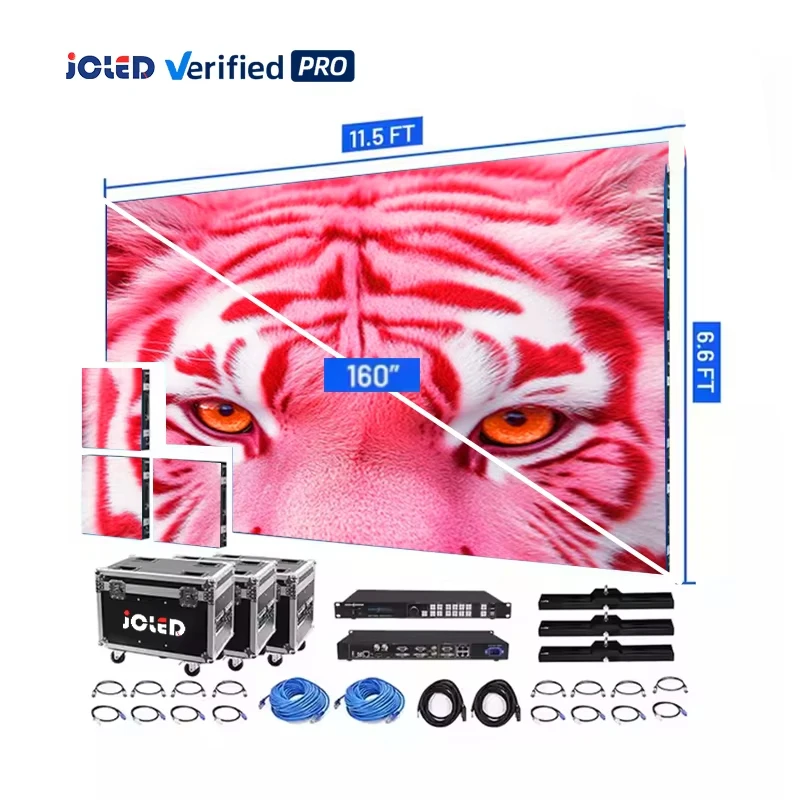 3m X 5m Indoor Outdoor LED Video Wall P2.6 P2.9 P3.9 500x500mm LED Display for Church Concert Events