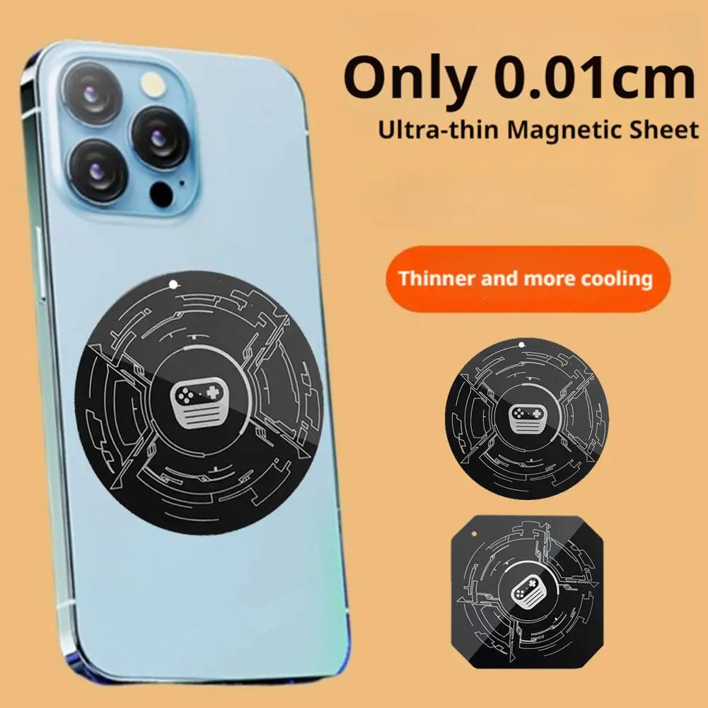 Mobile Phone Metal Plate For Magsafe Magnetic Holder Back Sticker Radiator Thin Iron Sheet For IPhone 16 Smartphone Accessories