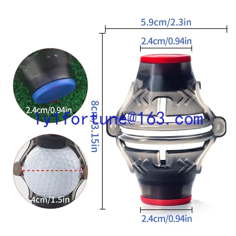 New Design Portable 3-Pack Golf Line Marker Alignment Puttin 360 Degree Rotatable Golf Pad with Marker