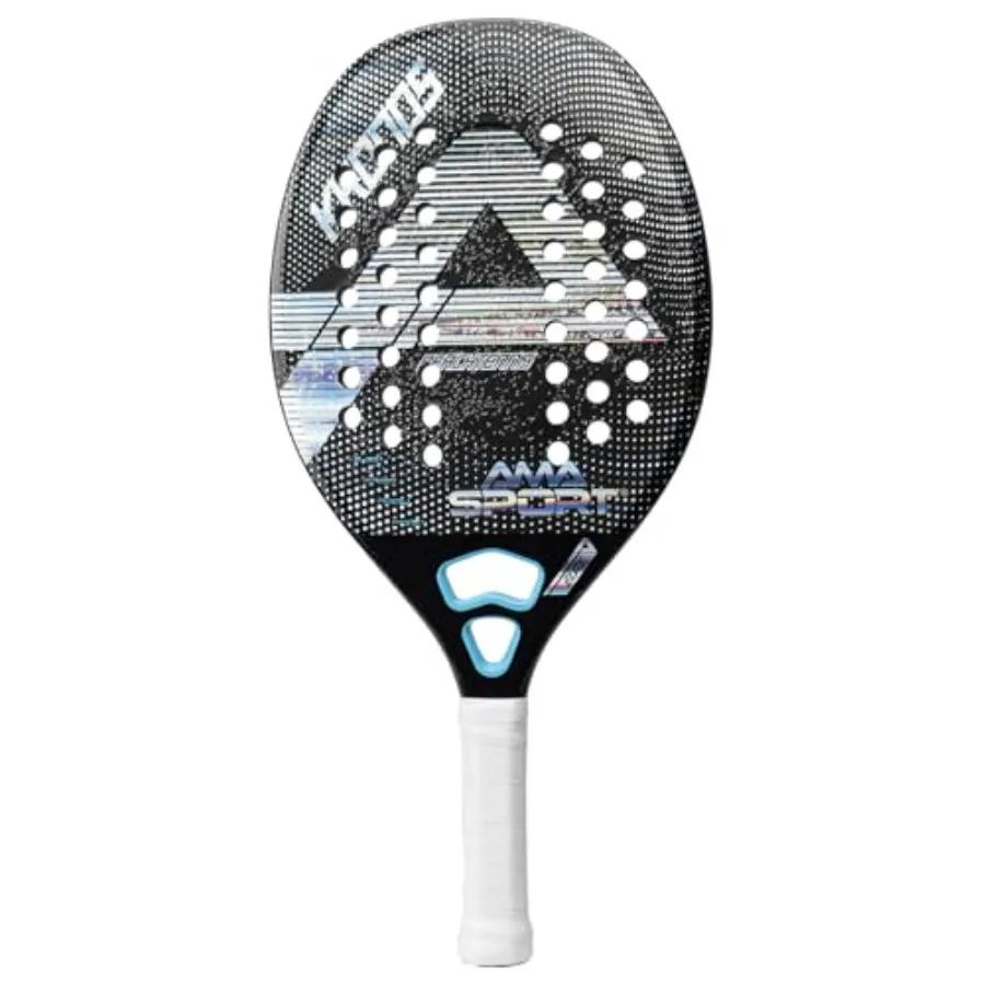 

Beach Tennis Racket for advanced players, 3K carbon fiber frame with EVA foam core, blue, lightweight and high-strength perform