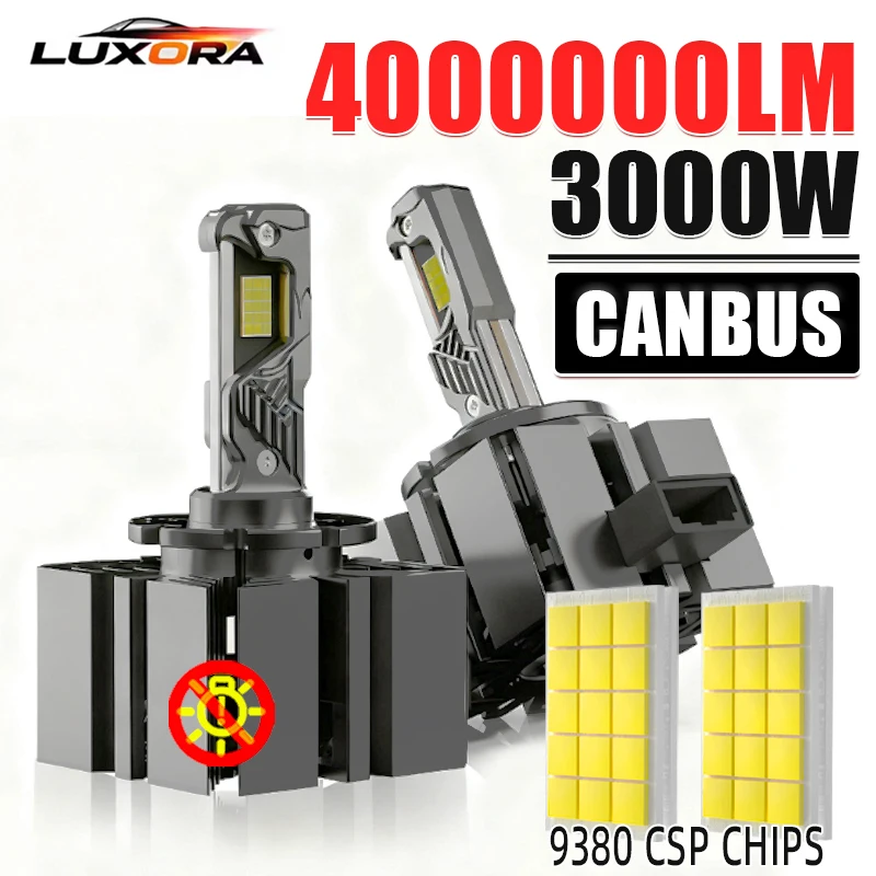 

D3S D1S Car Headlight LED Bulbs D2S D4S HID Xenon Canbus 3000W 4000000LM 9380 CSP Chip 6500K Car Light D1R D2R D3R D4R Plug&Play