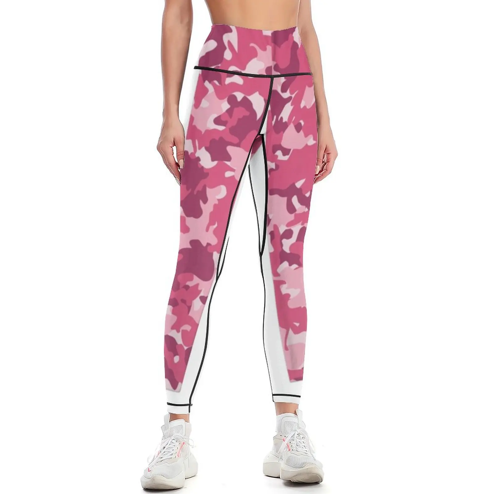 

Pink Camo Leggings legging push up high waist Women sportwear for physical Womens Leggings