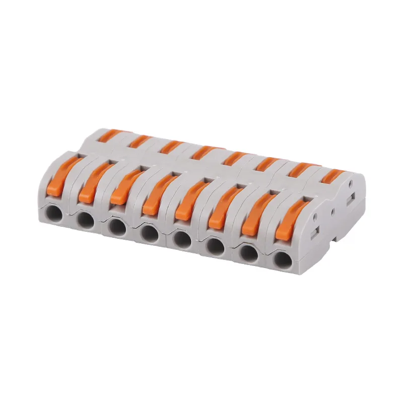 Picture 7: Lever Wire Connectors, 28-12 AWG Quick Connect Electrical Splicing Kit Compact Push-in Terminal Blocks for Solid & Stranded Wire