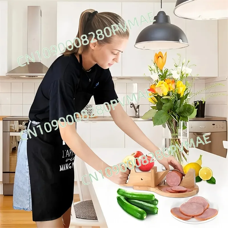 

Утолщенная многофункциональная деревянная овощерезка для колбас, корнеплодов, огурцов и ветчины