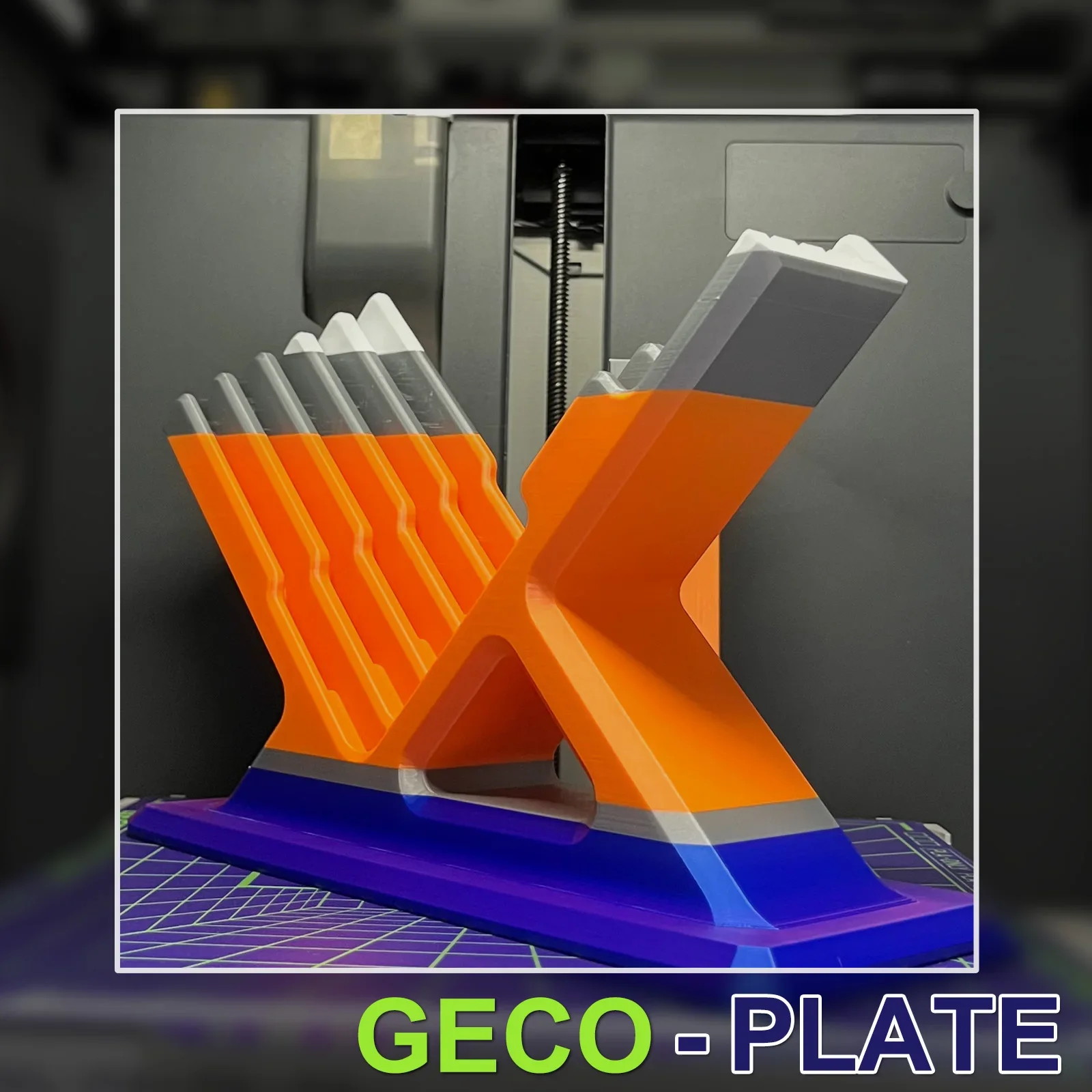 Juupine GECO Plate For Bambu Lab H2D X2D Build Plate PLA Bed Cold Plate For X1C A1 P2S X2D SuperTack Glacier For Bambu H2s Plate