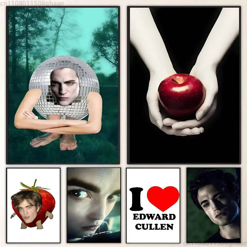 

T-Twilight Edward Poster Fancy Poster Wall Sticker for Living Room Bar Vintage Decorative Painting