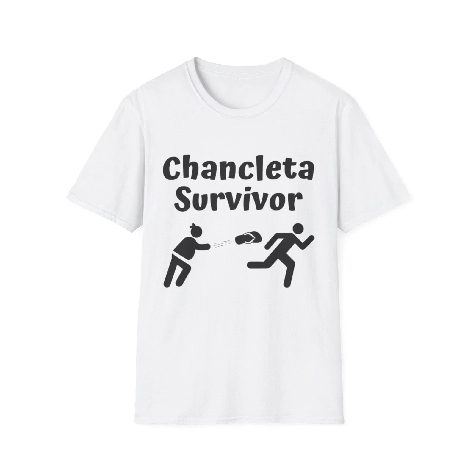 

Chancleta Survivor Graphic Printing Summer Luxury Brand Cotton Men's and Women's T-Shirts Short Sleeves Street Fashion