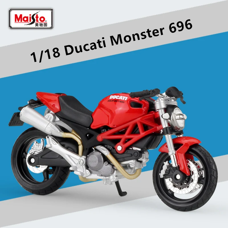 Maisto 1:18 Ducati Monster 696 Alloy Racing Motorcycle Model Simulation Diecast Metal Toy Street Motorcycle Model Childrens Gift