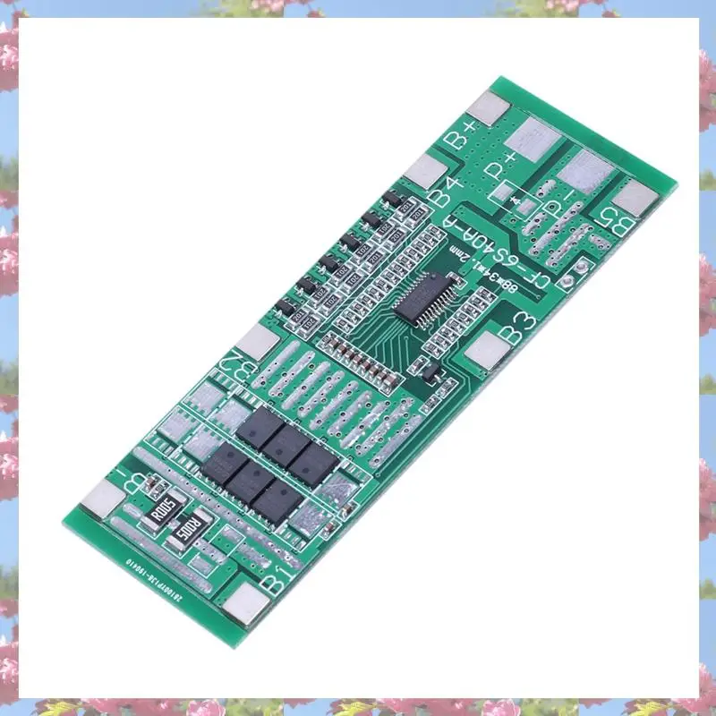 5X 24V 6S 20A 18650 Li- Lithium Battery Protection Board Solar Lighting Bms Pcb With Balance For Ebike Scooter