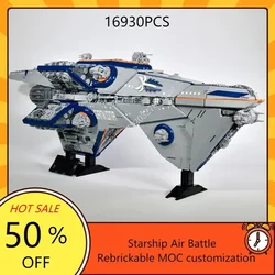 Teroch-class Mandalorian Cruiser MOC SpaceShip Battle Model Building Blocks Architecture DIY Education Assembly Model Toys Gifts