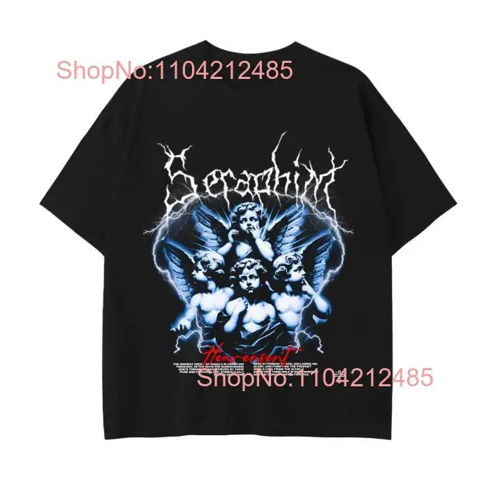 Seraphim T shirt Hip Hop Trendy Blue and White Party Present 100 Cotton Summer For Him long or short sleeves