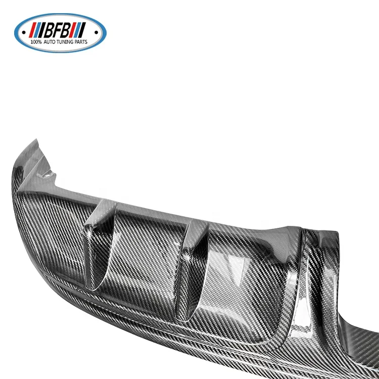 ناشر الشفة الخلفية من ألياف الكربون الجافة الحقيقية 718 الناشر المصد الخلفي لبورشه 718 بوكستر كايمان 2016-2018 #4