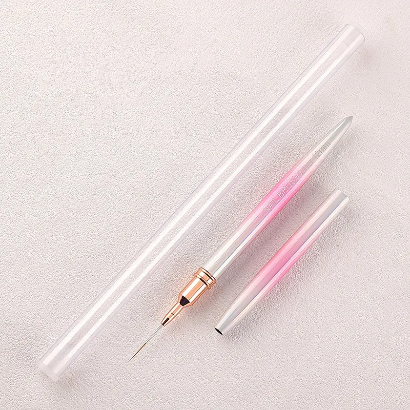 1PC Nail Art Brush Liner Drawing Painting Pen Gel Nail Polish French Style Draw Paint Brushes Manicure Tools Accessory