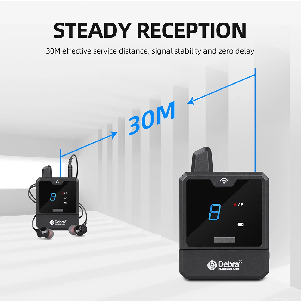Imagem -06 - Sistema de Monitoramento Intra-auricular sem Fio Portátil Er-mini Uhf Sinal Estável Recarregável para Teatros Pequenos Concertos Teatres