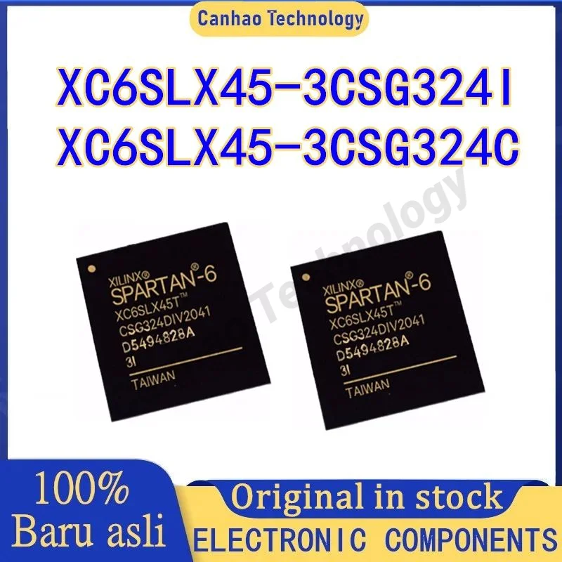 XC6SLX45-3CSG324C XC6SLX45-3CSG324I Original and authentic programmable logic device (CPLD/FPGA) chip. Package BGA-324