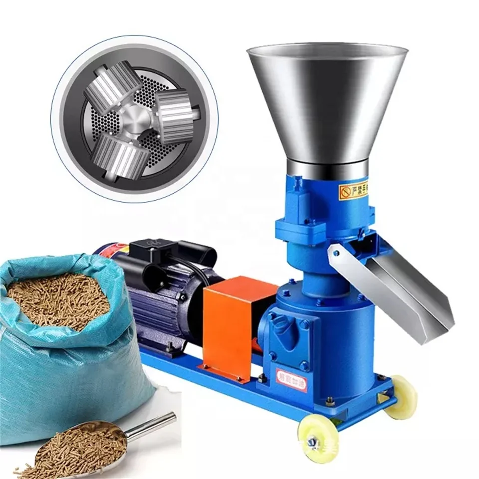 Animal Feeds Wood Pellet Making Machine Pellet Maker Pelletizer Machine for