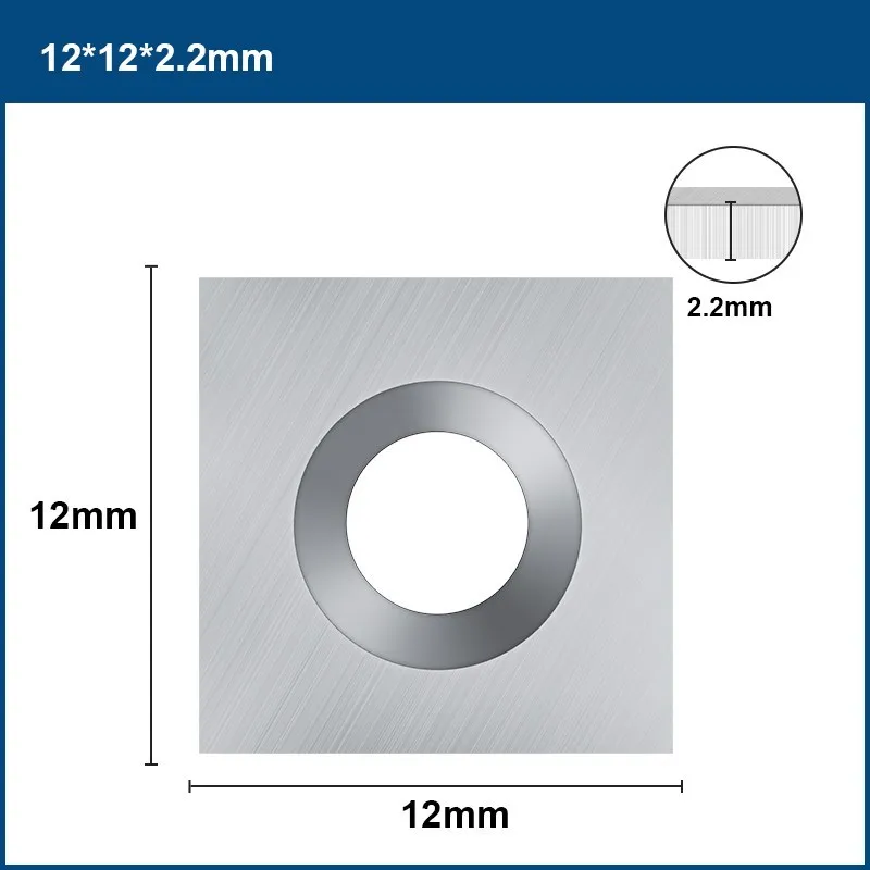 XCAN Carbide Insert Slab Cutter for Wood Planer Bit 12x12x2.2mm Spoilboard Surfacing Router Bit Insert