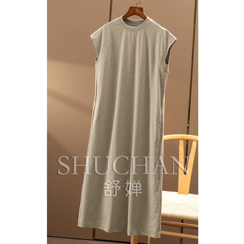2025 High-quality Lazy Black Technology Cool Quick-drying Bag Rotator Sleeve T-shirt Dress New Women 45B7
