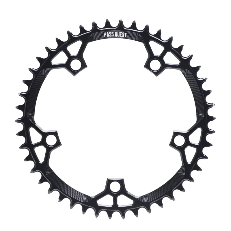 PASS QUEST130BCD -Hollow Chainring for Road Bike Narrow Wide Black 42-58T Support 10/11/12 ordinary chains Bicycle Accessories