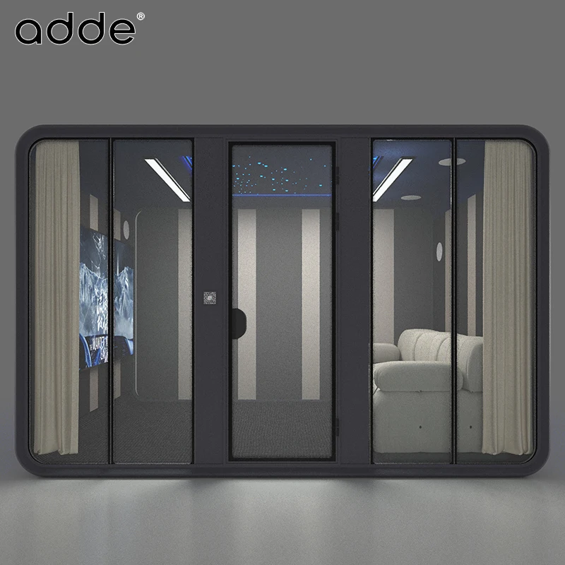 Intelligent Audio-visual Acoustic Booth Indoor Outdoor Soundproof Silence Movie Cabin Modular Sound Proof Movie Video Booth