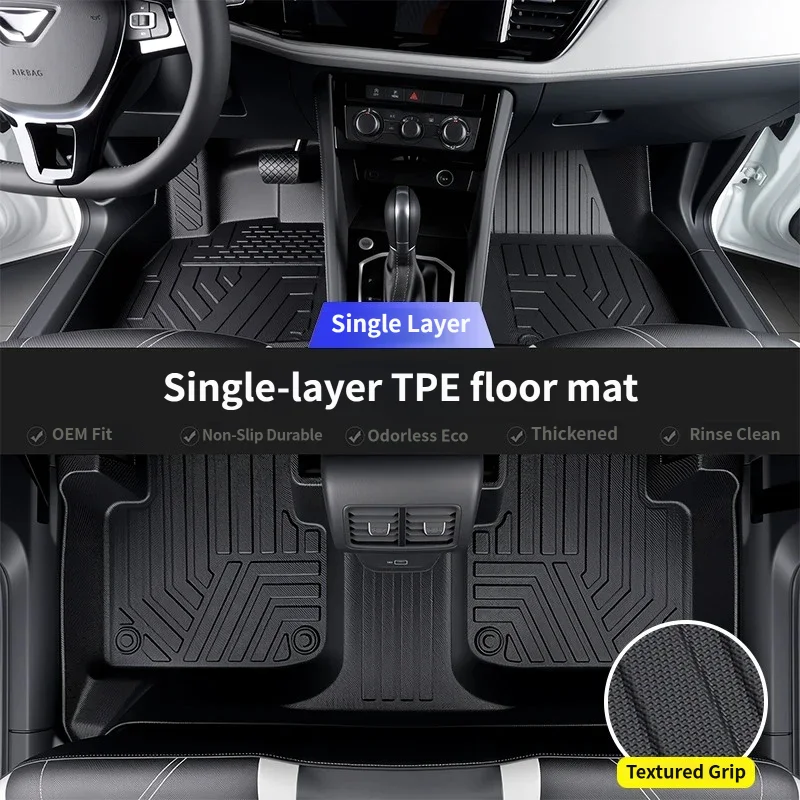 Car TPE Floor Mats For Audi A3 2021-2024 Four Seasons Waterproof and Anti-Slip TPE Floor Mat for Cars Car Accessories 2